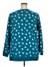 Woman Within Polka Dots Teal Pullover Sweater Size 22 (1X) - photo 2