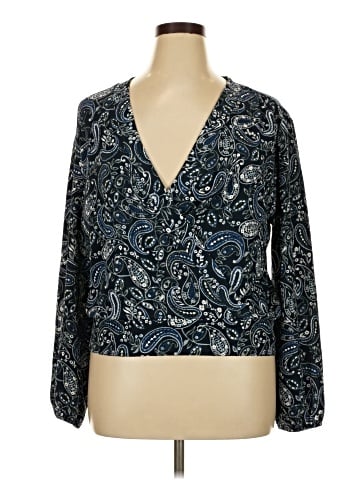 Ann Taylor Factory Long Sleeve Blouse (view 1)