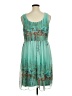 DressBarn 100% Polyester Teal Cocktail Dress Size 14 - photo 2