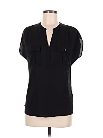 INC International Concepts Short Sleeve Blouse (view 1)