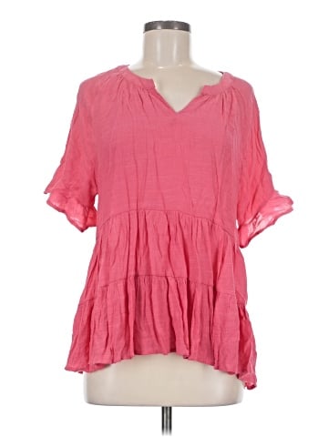 Umgee Short Sleeve Blouse (view 1)