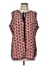 Pleione 100% Polyester Red Sleeveless Blouse Size L - photo 1