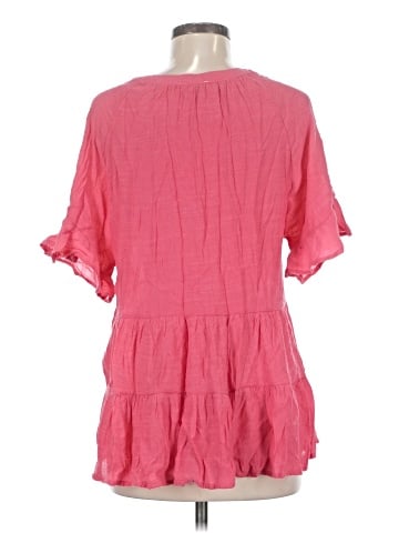 Umgee Short Sleeve Blouse (view 2)