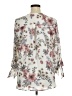 Weston 100% Polyester Floral Ivory 3/4 Sleeve Blouse Size XL - photo 2
