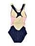 Assorted Brands Color Block Blue One Piece Swimsuit Size 140 cm / US 10 - photo 2