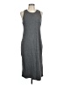 dip Solid Gray Casual Dress Size L - photo 1