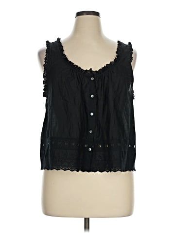 Madewell Embroidered Ruffle-Trim Top (view 1)