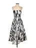Maslavi 100% Polyester Animal Print Silver Cocktail Dress Size 4 - photo 1