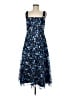 Xscape 100% Polyester Floral Blue Cocktail Dress Size 8 - photo 1