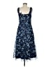 Xscape 100% Polyester Floral Blue Cocktail Dress Size 8 - photo 2