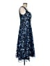 Xscape 100% Polyester Floral Blue Cocktail Dress Size 8 - photo 4