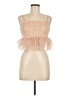 Le Lis 100% Nylon Tan Sleeveless Blouse Size M - photo 1