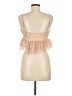 Le Lis 100% Nylon Tan Sleeveless Blouse Size M - photo 2