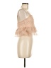 Le Lis 100% Nylon Tan Sleeveless Blouse Size M - photo 4