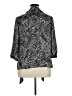 Elementz 100% Polyester Animal Print Black 3/4 Sleeve Blouse Size 1X - photo 2