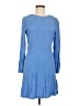 Samsoe Samsoe 100% Viscose Argyle Blue Casual Dress Size M - photo 1
