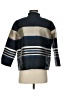 Lafayette 148 New York Stripes Blue Track Jacket Size S - photo 2