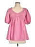 Heyson 100% Polyester Pink 3/4 Sleeve Blouse Size L - photo 1