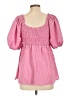 Heyson 100% Polyester Pink 3/4 Sleeve Blouse Size L - photo 2