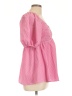 Heyson 100% Polyester Pink 3/4 Sleeve Blouse Size L - photo 4