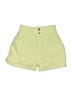 Zara Solid Yellow Green Shorts Size 10 - photo 1