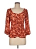 Draper James Orange 3/4 Sleeve Blouse Size M - photo 1