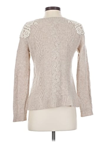 Knitted & Knotted Wool Pullover Sweater (view 2)
