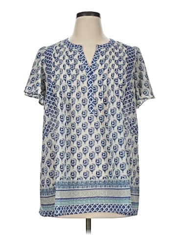 Rose + Olive Short Sleeve Blouse (view 1)