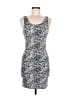 Divided by H&M Animal Print Silver Cocktail Dress Size 6 - photo 1