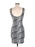 Divided by H&M Animal Print Silver Cocktail Dress Size 6 - photo 2