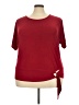 Perseption Concept Burgundy Short Sleeve Top Size 3X - photo 1