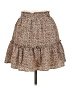 Crescent Animal Print Tan Casual Skirt Size L - photo 2