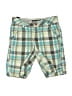 Hawk 100% Cotton Plaid Green Board Shorts Size 4 - photo 1