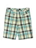 Hawk 100% Cotton Plaid Green Board Shorts Size 4 - photo 2