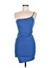 Blue Blush Solid Blue Cocktail Dress Size M - photo 1