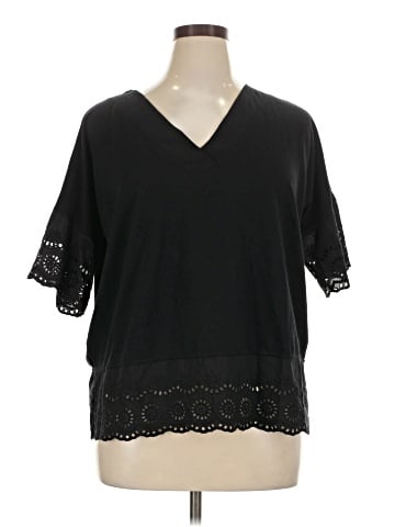 Style&Co Short Sleeve Blouse (view 1)
