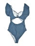 Unbranded Solid Blue One Piece Swimsuit Size L - photo 2