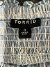 Torrid Stripes Blue Short Sleeve Blouse Size 3X Plus (3) - photo 7