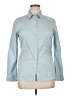 Les Copains Solid Blue Long Sleeve Button-Down Shirt Size XL - photo 1