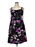 Lane Bryant Floral Purple Cocktail Dress Size 16 - photo 1