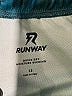 Runway 100% Polyester Camo Blue Board Shorts Size 12 - photo 3