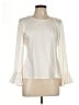 J.Crew 100% Polyester Ivory Long Sleeve Blouse Size L (petite) - photo 1