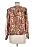 Sam and Jess 100% Polyester Paisley Brown Long Sleeve Blouse Size M (petite) - photo 2