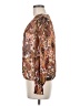 Sam and Jess 100% Polyester Paisley Brown Long Sleeve Blouse Size M (petite) - photo 5