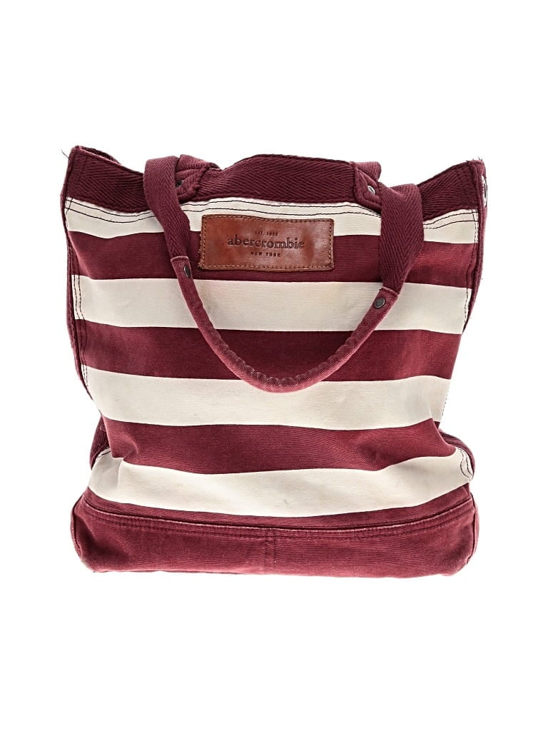 Pre-owned Abercrombie Tote Bag In Burgundy