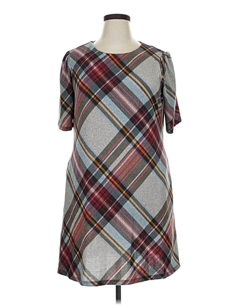 Pre-owned R&k Casual Dress In Gray