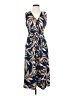 JOA 100% Cotton Print Blue Casual Dress Size S - photo 1