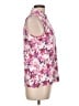 G/Fore Floral Pink Sleeveless Blouse Size L - photo 4