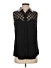 Milly 100% Nylon Black Sleeveless Blouse Size 4 - photo 1