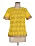 Talbots Yellow Short Sleeve Blouse Size 10 Petite - photo 1